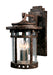 Santa Barbara Cast 3-Light Outdoor Wall Lantern in Sienna with Seedy Glass - Lamps Expo