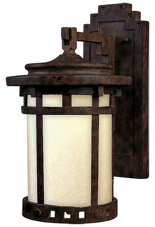 Santa Barbara Dark Sky 1-Light Outdoor Wall Lantern in Sienna - Lamps Expo