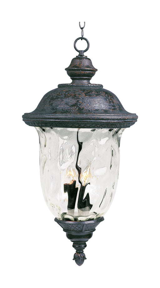 Carriage House DC 3-Light Outdoor Hanging Lantern in Oriental Bronze - Lamps Expo