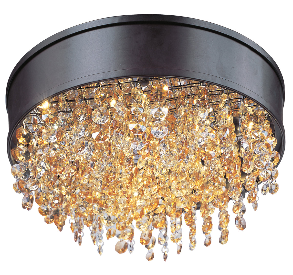 Mystic 11-Light LED Flush Mount in Bronze - Lamps Expo