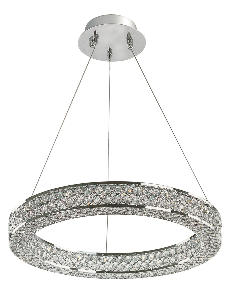 Eternity 20" LED Pendant in Polished Chrome - Lamps Expo