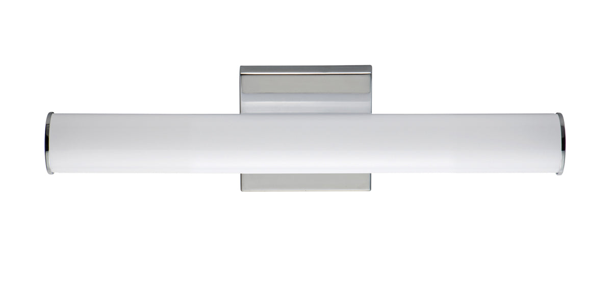 Rail 18" LED Bath Sconce in Polished Chrome - Lamps Expo