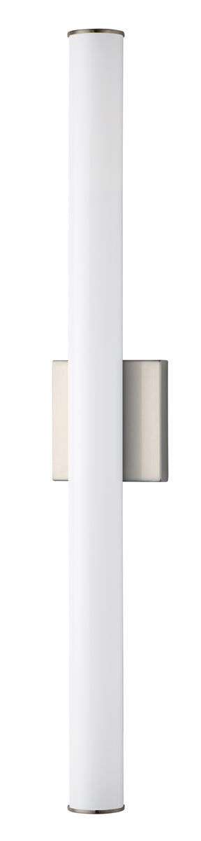 Rail 30" LED Bath Sconce in Satin Nickel - Lamps Expo