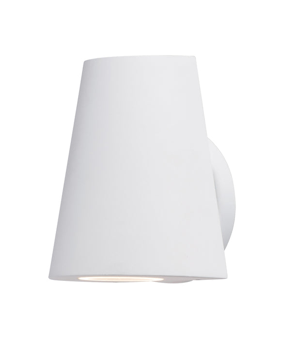 Mini 1-Light LED Outdoor Wall Sconce in White - Lamps Expo