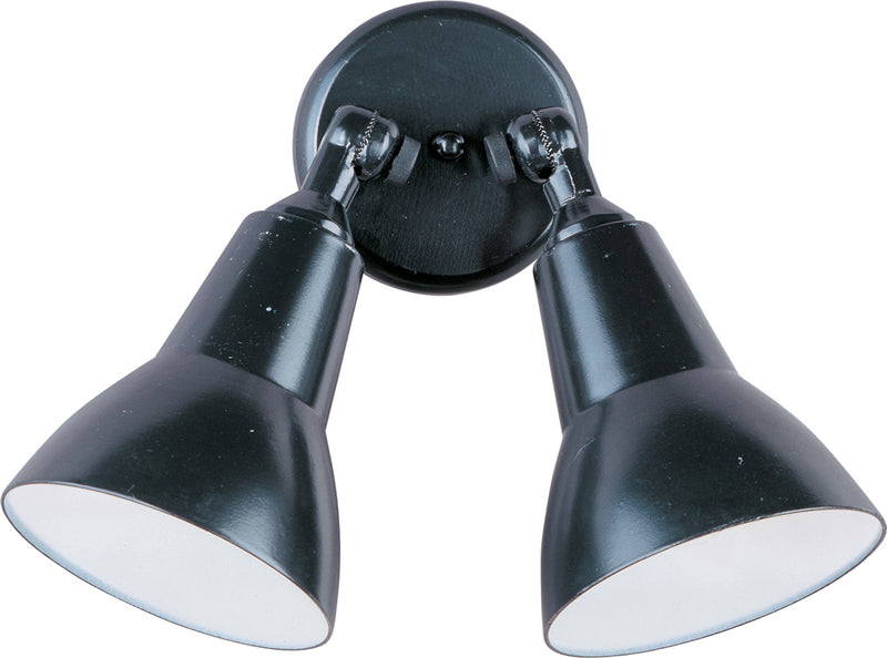 Spots 2-Light Outdoor Wall Mount in Black - Lamps Expo
