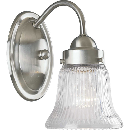 Economy Fluted Glass 1-Light Bath & Vanity Lighting - Lamps Expo