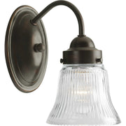 Economy Fluted Glass 1-Light Bath & Vanity Lighting - Lamps Expo