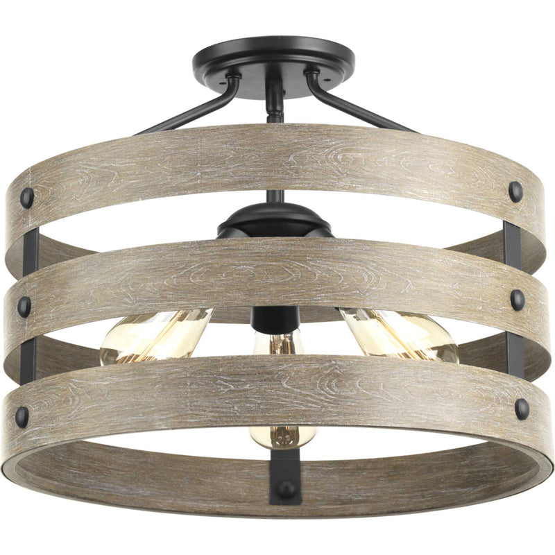 Gulliver 3-Light 17" Semi-Flush (Convertible) - Lamps Expo