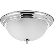 3-Light Dome Glass 15.25" Close-to-Ceiling - Lamps Expo