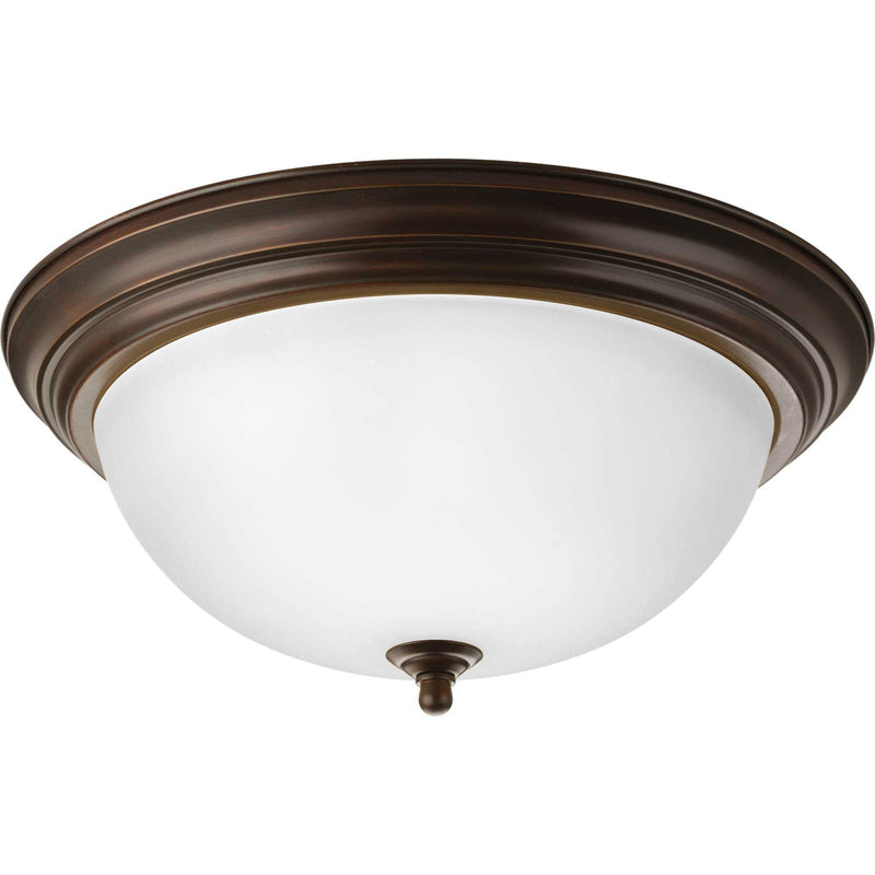 3-Light Dome Glass 15.25" Close-to-Ceiling - Lamps Expo