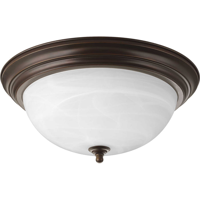 3-Light Dome Glass 15.25" Close-to-Ceiling - Lamps Expo