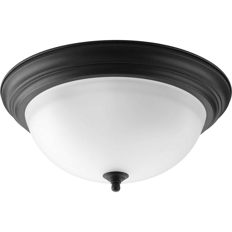 3-Light Dome Glass 15.25" Close-to-Ceiling - Lamps Expo