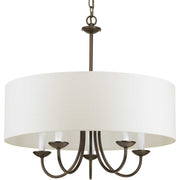 Drum Shade 5-Light Chandelier - Lamps Expo
