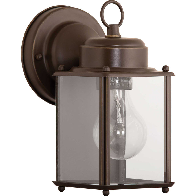 Flat Glass Lantern 1-Light Wall Lantern - Lamps Expo
