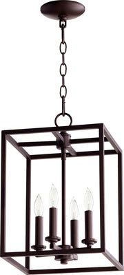 Cuboid Large Foyer 4-Light Chandelier - Lamps Expo