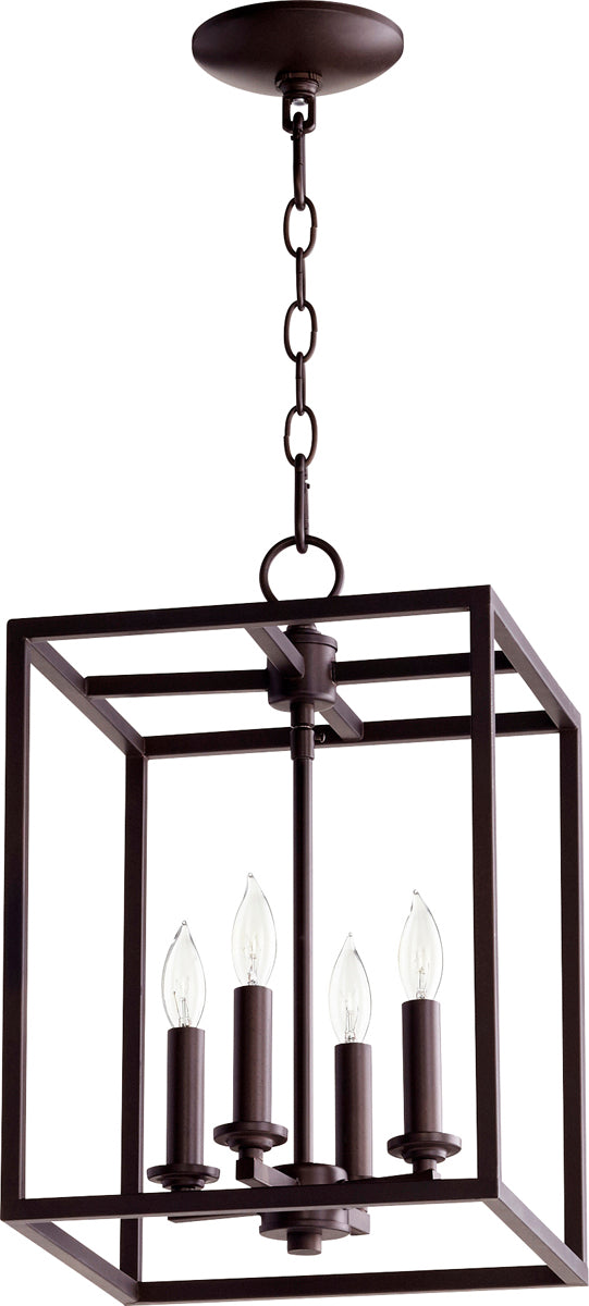 Cuboid Large Foyer 4-Light Chandelier - Lamps Expo