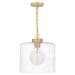 Abner 1-Light Mini Pendant in Aged Brass