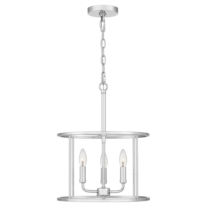 Abner 3-Light Pendant in Polished Chrome