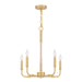 Abner 5-Light Chandelier in Aged Brass
