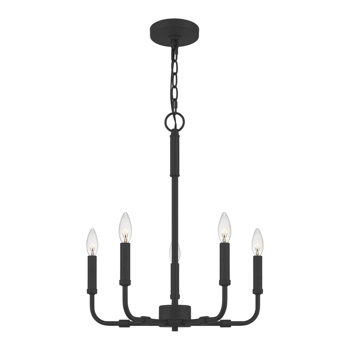 Abner 5-Light Chandelier in Matte Black