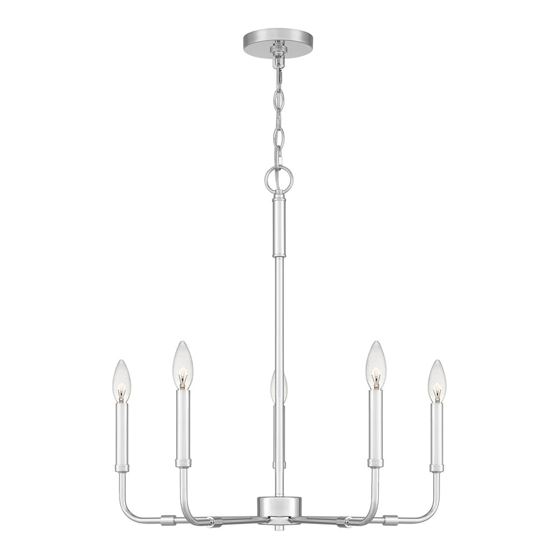 Abner 5-Light Chandelier in Polished Chrome