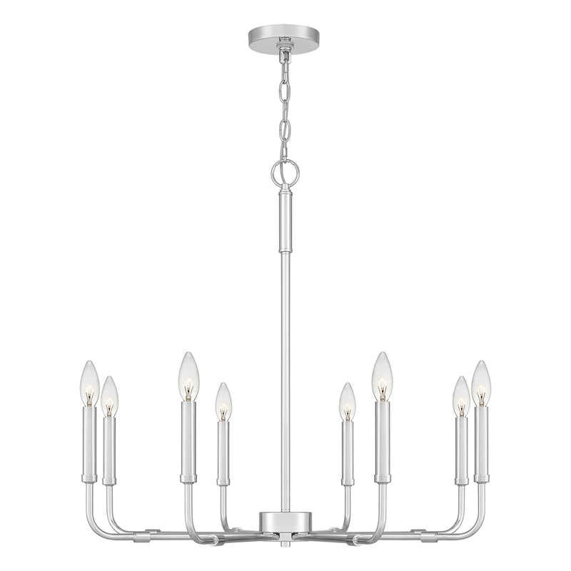 Abner 8-Light Chandelier in Polished Chrome