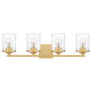 Abner 4-Light Bath Vanity in Aged Brass