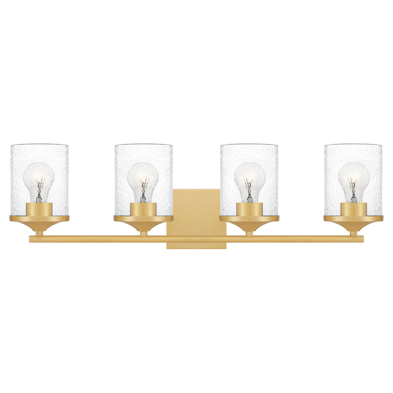 Abner 4-Light Bath Vanity in Aged Brass