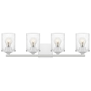 Abner 4-Light Bath Vanity in Polished Chrome