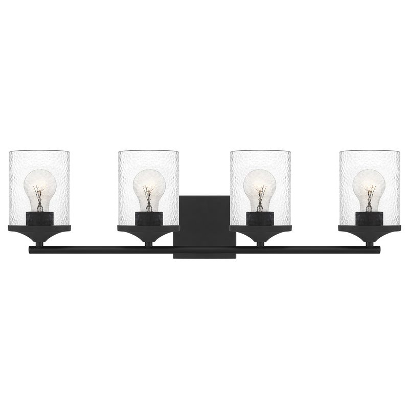 Abner 4-Light Bath Vanity in Matte Black