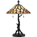 Whispering Wood 2-Light Table Lamp in Valiant Bronze