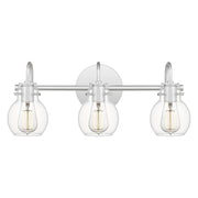 Andrews 3-Light Bath Vanity in Polished Chrome