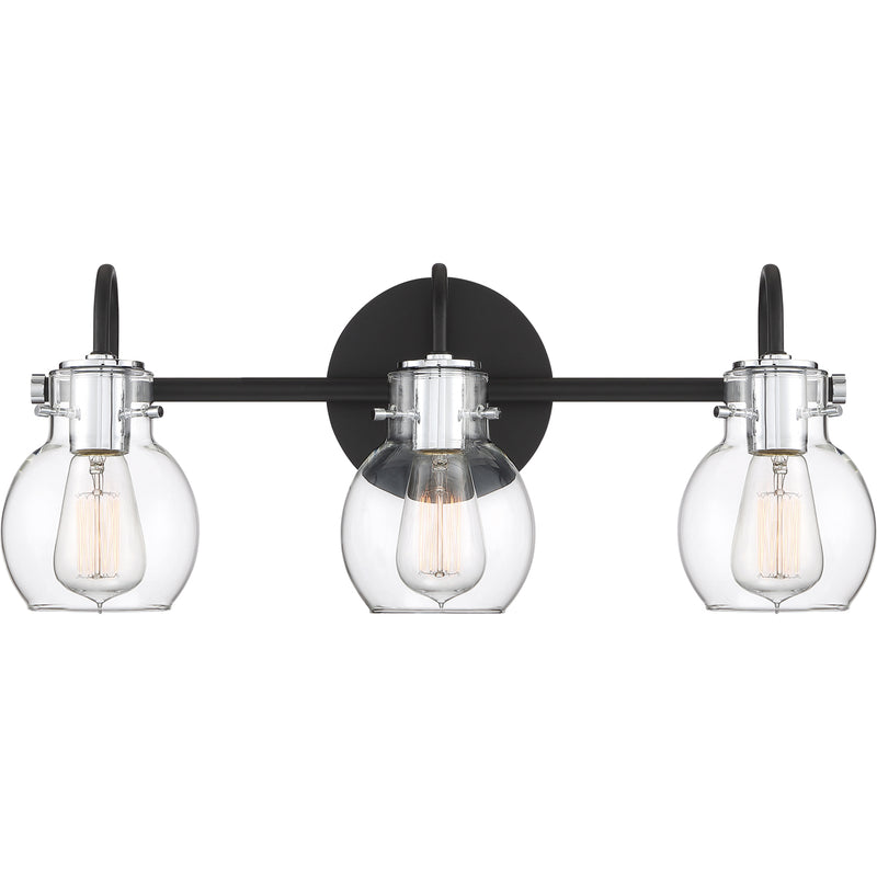 Andrews 3-Light Bath Vanity in Earth Black