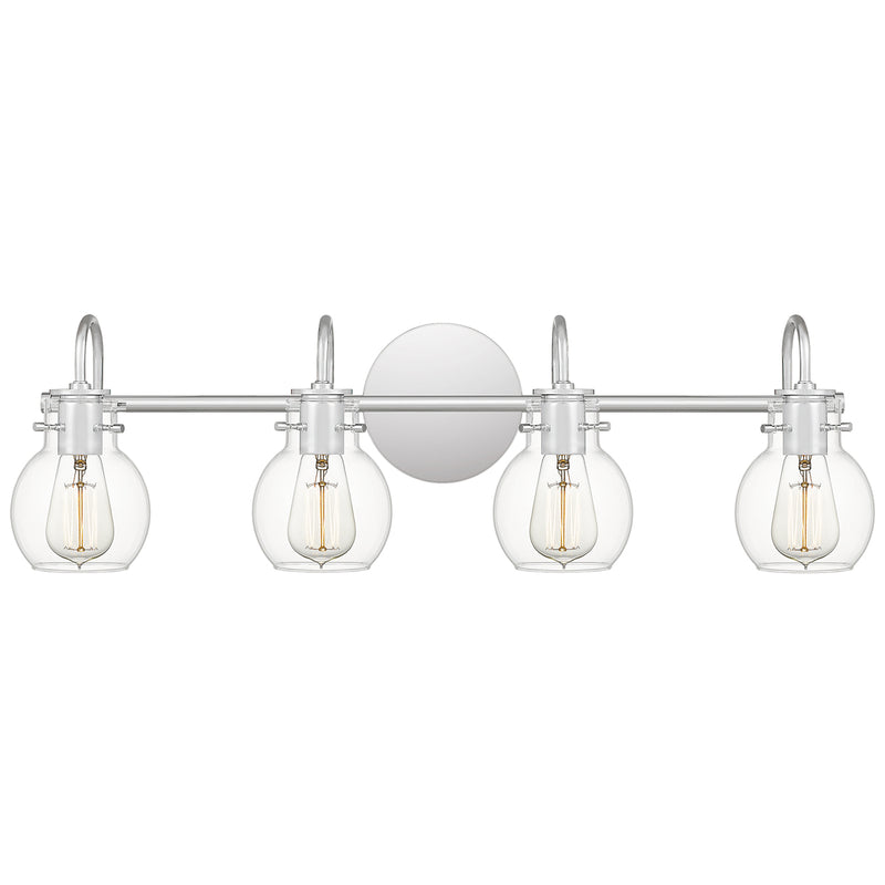 Andrews 4-Light Bath Vanity in Polished Chrome