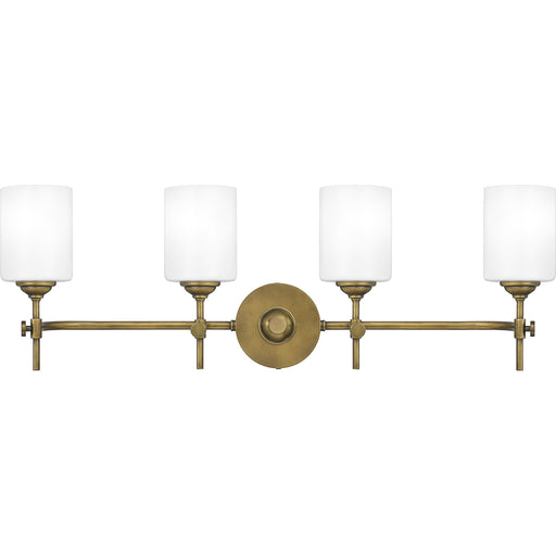Aria 4-Light Bath Vanity in Weathered Brass