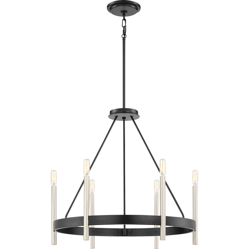 Anthem 6-Light Chandelier in Mystic Black