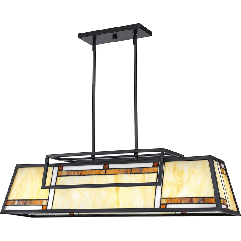 Atwater 4-Light Island Light in Matte Black