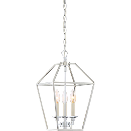 Aviary 3-Light Pendant in Polished Nickel