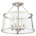 Barlow 4-Light Semi-Flush Mount in Polished Nickel