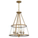 Barlow 4-Light Pendant in Weathered Brass