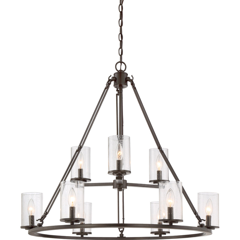 Buchanan 9-Light Chandelier in Western Bronze