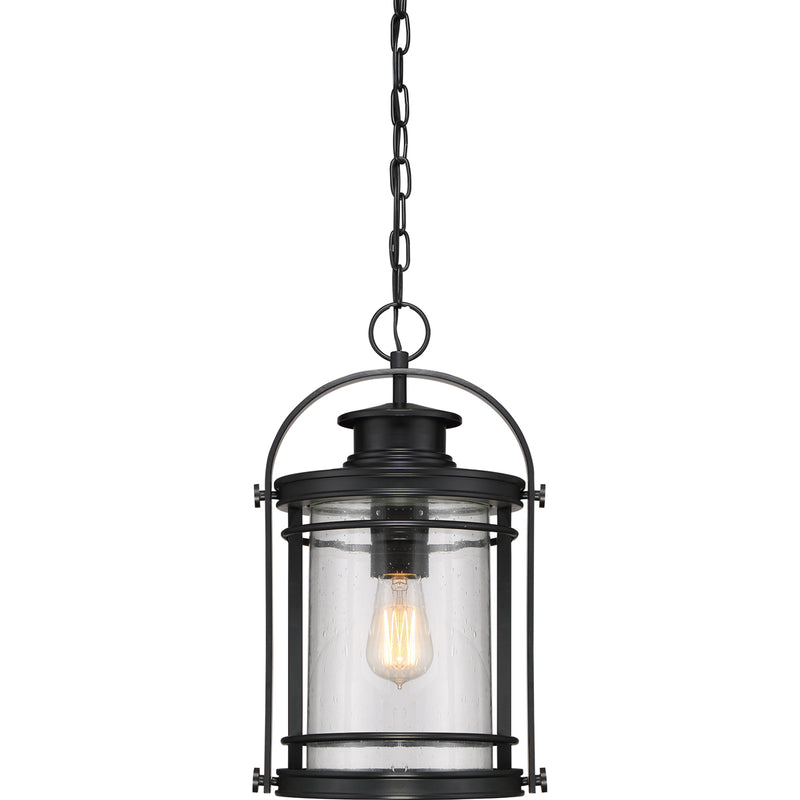Booker 1-Light Outdoor Lantern in Mystic Black