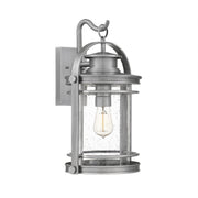 Booker 1-Light Outdoor Lantern in Industrial Aluminum