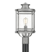 Booker 1-Light Outdoor Lantern in Industrial Aluminum