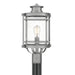 Booker 1-Light Outdoor Lantern in Industrial Aluminum