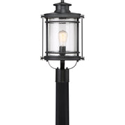 Booker 1-Light Outdoor Lantern in Mystic Black