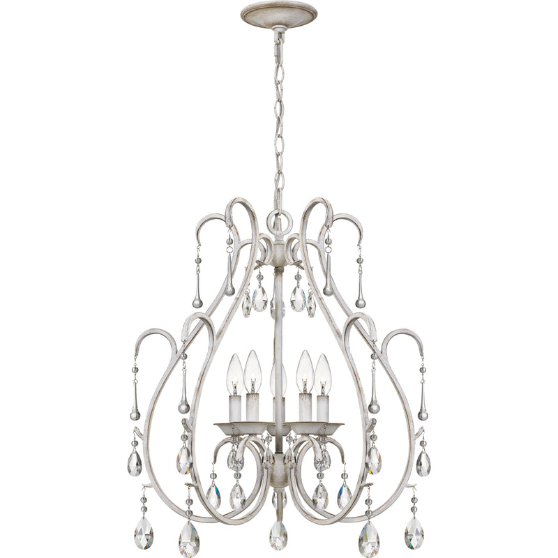 Blanca 5-Light Chandelier in Antique White