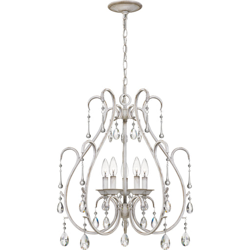 Blanca 5-Light Chandelier in Antique White