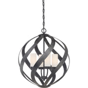 Blacksmith 4-Light Pendant in Old Black Finish