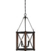 Baron 3-Light Pendant in Marcado Black